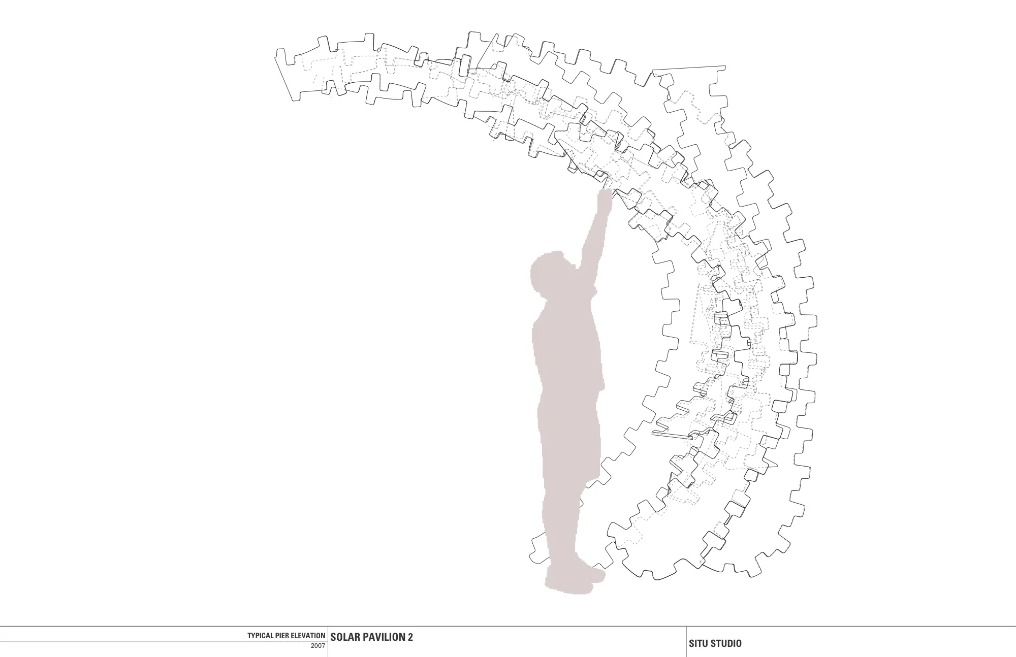 Pier Elevation Architectural Drawing