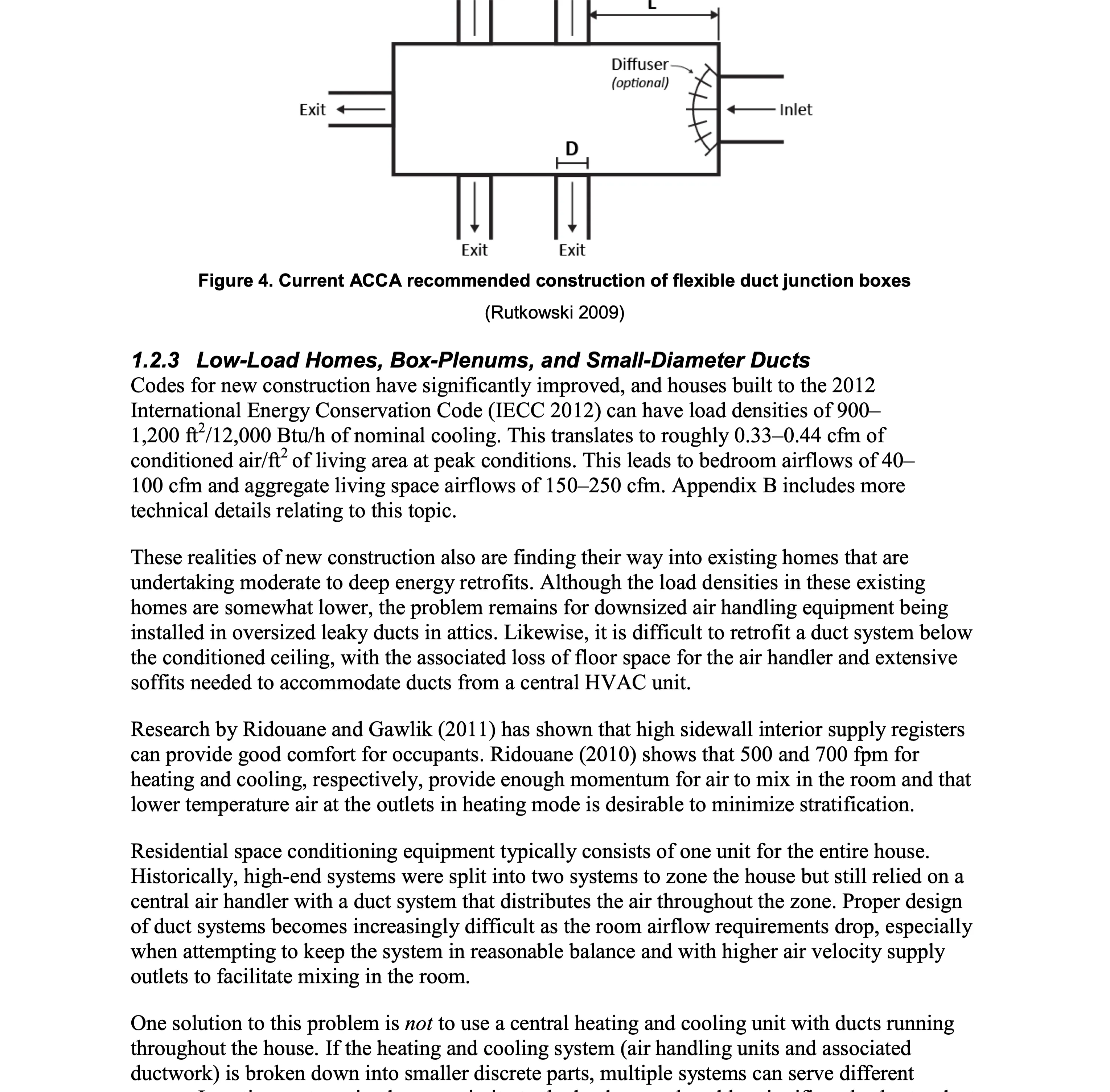 Acca Manual D Junction Box Geometry