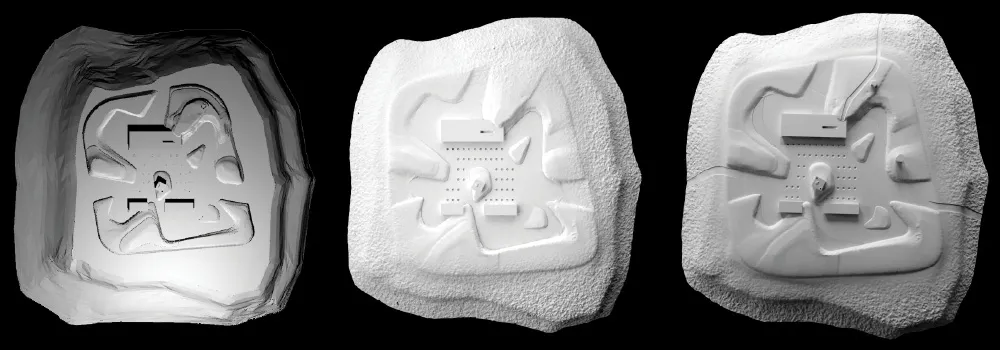 Topography Render Milled Model